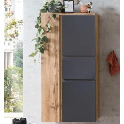 Mittelgroßer Aufbewahrungsschrank Varese | 65 x 35 x 130 cm | Weiß