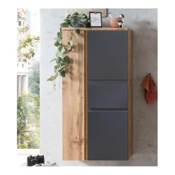 Mittelgroßer Aufbewahrungsschrank Varese | 65 x 35 x 130 cm | Weiß