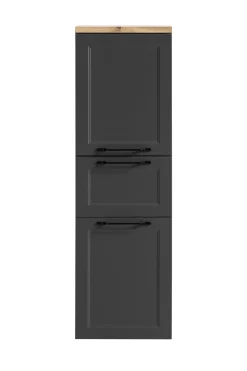 Mittelgroßer Lagerschrank Meran | 40 x 35 x 130 cm | Grau