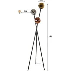 Emob MollieStehlampe -chrom/gold/kupfer