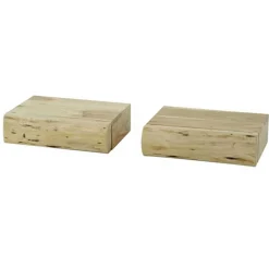 MoxySet aus 2 Nachttischen 30 cm - Akazie massiv