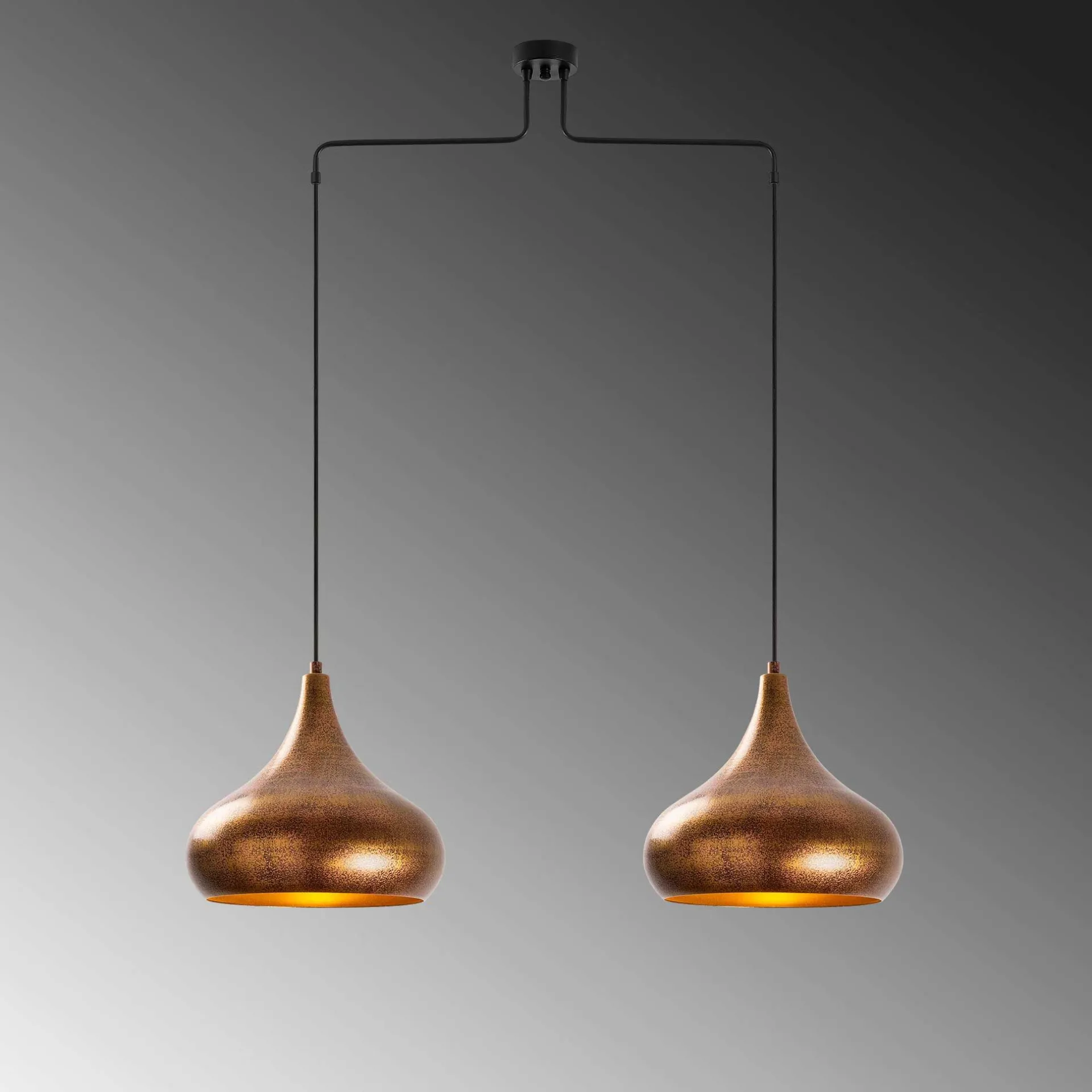 Emob Muba Kronleuchter | METALLGEHÄUSE | Patina