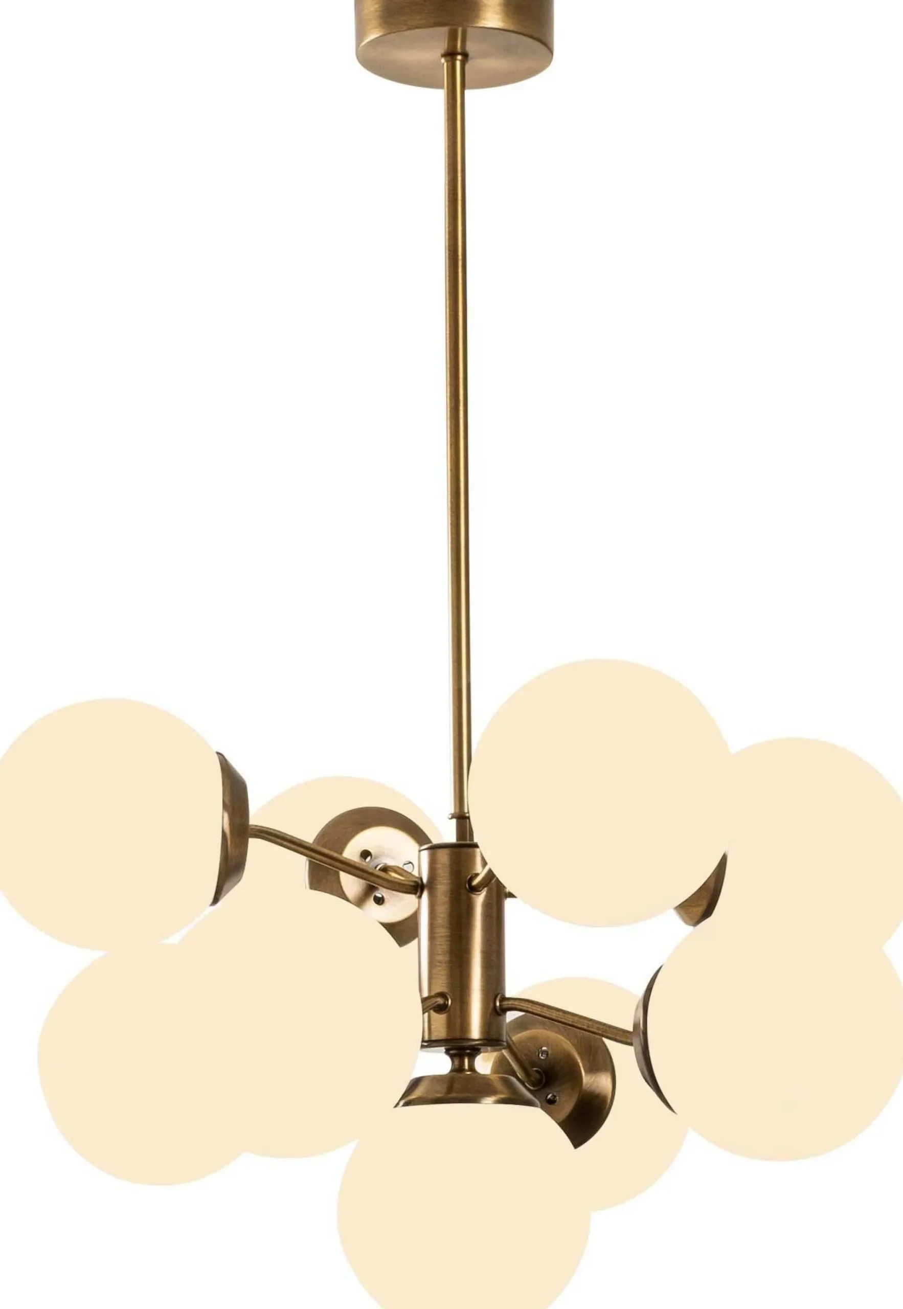 Emob Mudoni Kronleuchter | METALLGEHÄUSE | Vintage, Weiß