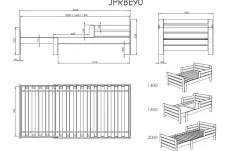 Multibett Jumper mit Bettschublade - weiß