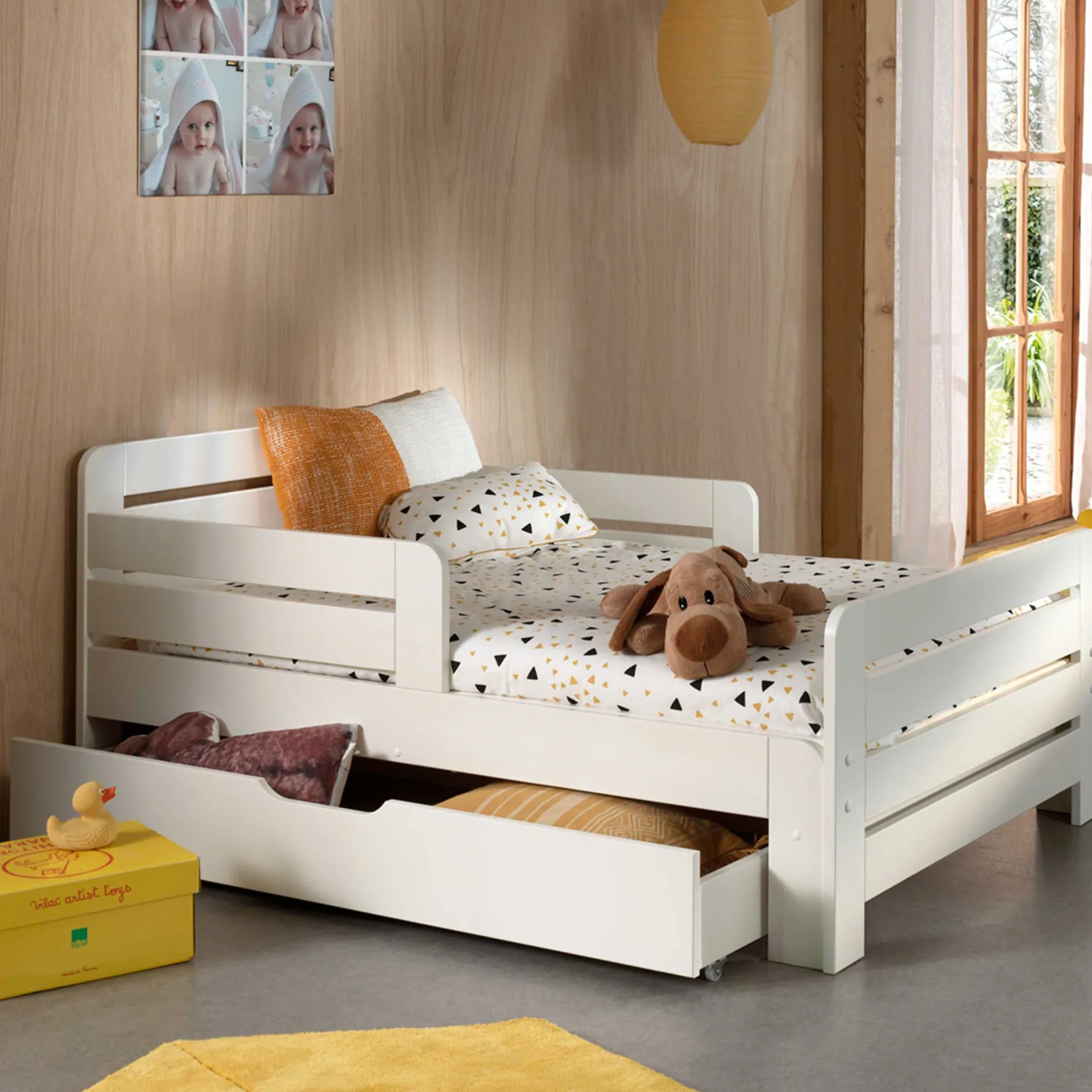 Multibett Jumper mit Bettschublade - weiß