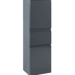Multifunktionaler Aufbewahrungsschrank Cardiff | 40 x 35 x 130 cm | Grau