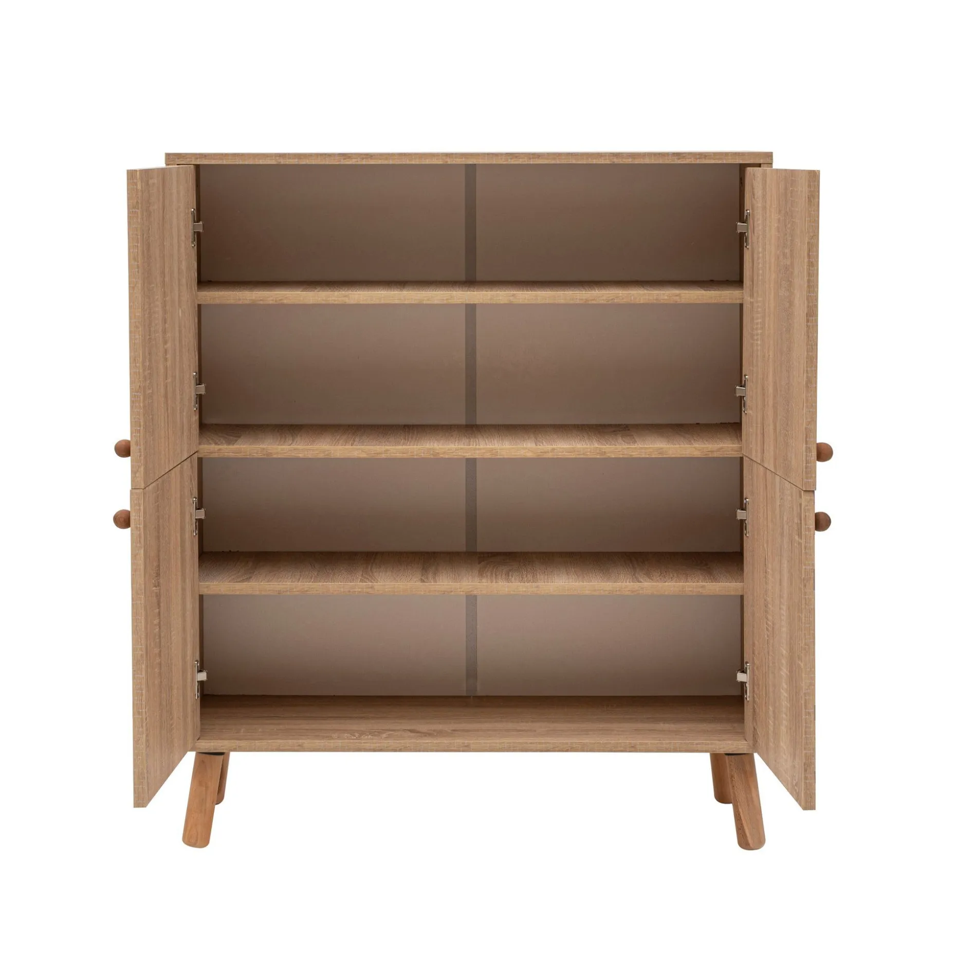 Multilux Mehrzweckschrank | 100 % MELAMIN | Sonomo, Grün, Gelb