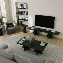 Emob Mushroom Couchtisch | 100 % MELAMIN | Schwarz