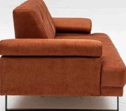 Emob Mustang 2-Sitzer-Schlafsofa | BUCHENHOLZ / SPANPLATTE | Orange