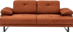 Emob Mustang 2-Sitzer-Schlafsofa | BUCHENHOLZ / SPANPLATTE | Orange