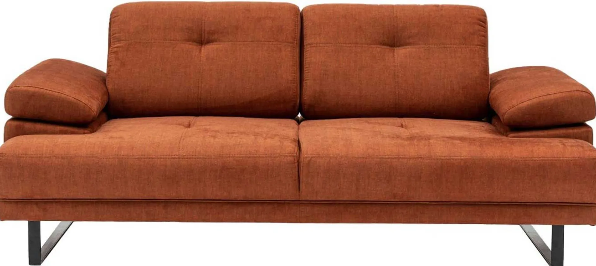 Emob Mustang 2-Sitzer-Schlafsofa | BUCHENHOLZ / SPANPLATTE | Orange