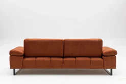 Emob Mustang 3-Sitzer-Schlafsofa | BUCHENHOLZ / SPANPLATTE | Orange