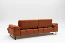 Emob Mustang 3-Sitzer-Schlafsofa | BUCHENHOLZ / SPANPLATTE | Orange