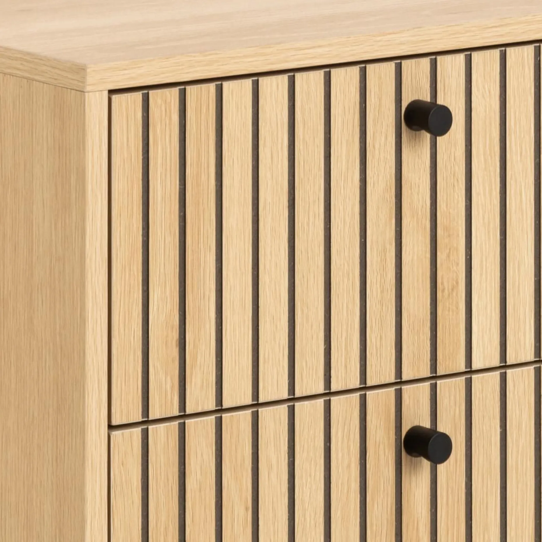 Nachttisch Albany - 46x40x70cm - 2 Schubladen - Eiche Dekor