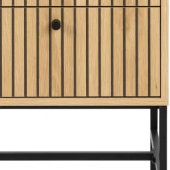 Nachttisch Albany - 46x40x70cm - 2 Schubladen - Eiche Dekor