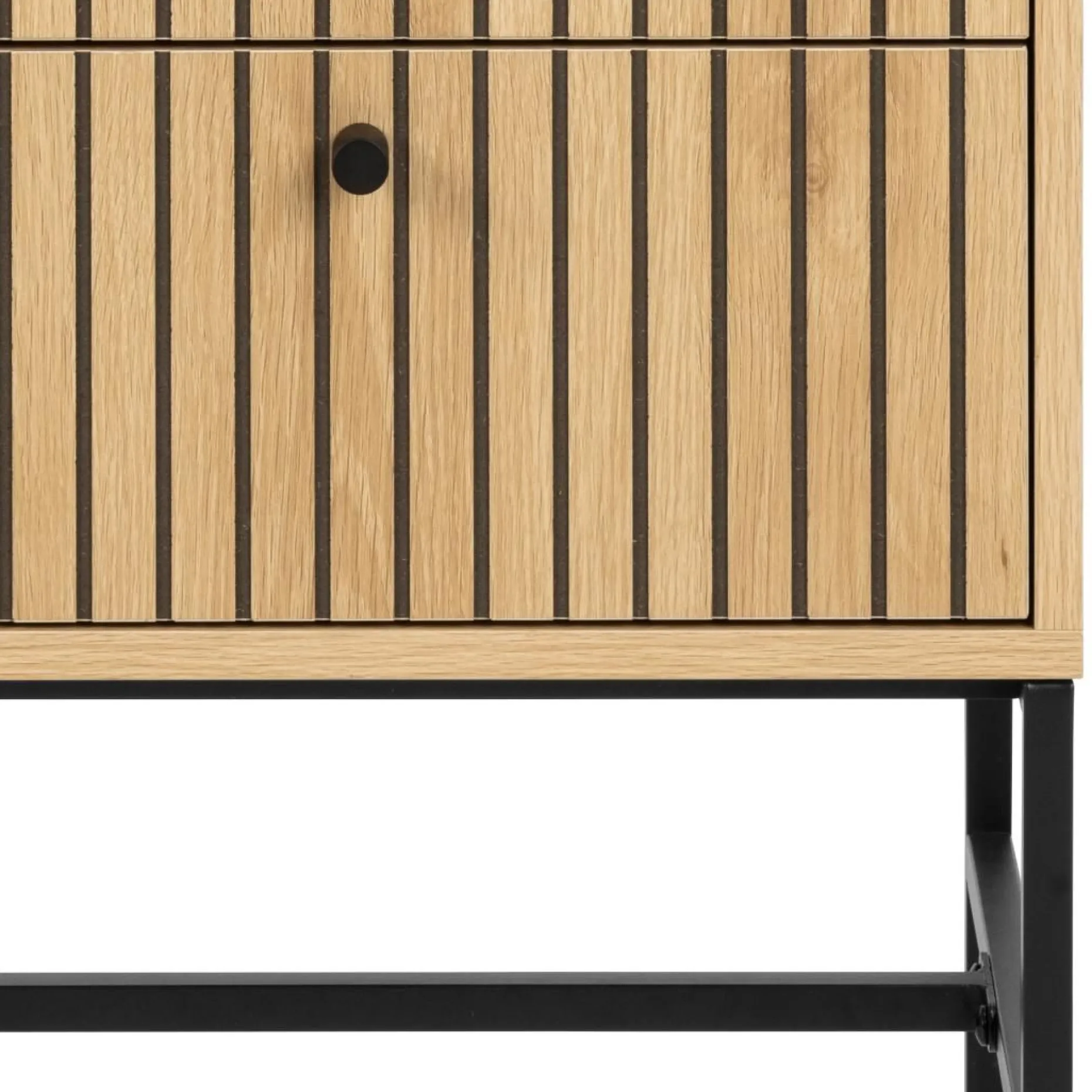 Nachttisch Albany - 46x40x70cm - 2 Schubladen - Eiche Dekor