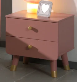 Nachttisch Billy retro 2 Schubladen - rosa