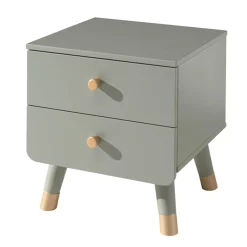 Nachttisch Billy retro 2 Schubladen - olivgrün