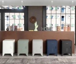 Nachttisch Bronxx Metall 40x60 - matt blau denim