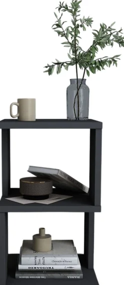 Emob Nachttisch Carter - 100% MELAMINE - - 29,6 x 49,4 x 29,6 cm