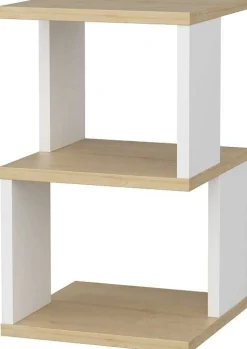 Nachttisch Carter - 100% MELAMINE - Eiche - 29,6 x 49,4 x 29,6 cm