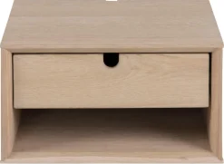 Nachttisch Cedro 37x32cm, 1 Schublade - Eiche weiß