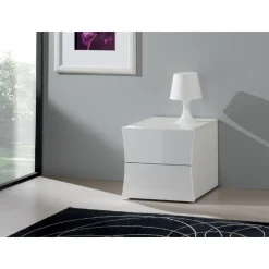 Nachttisch Fonte | 50 x 40 x 41,3 cm | High Gloss White