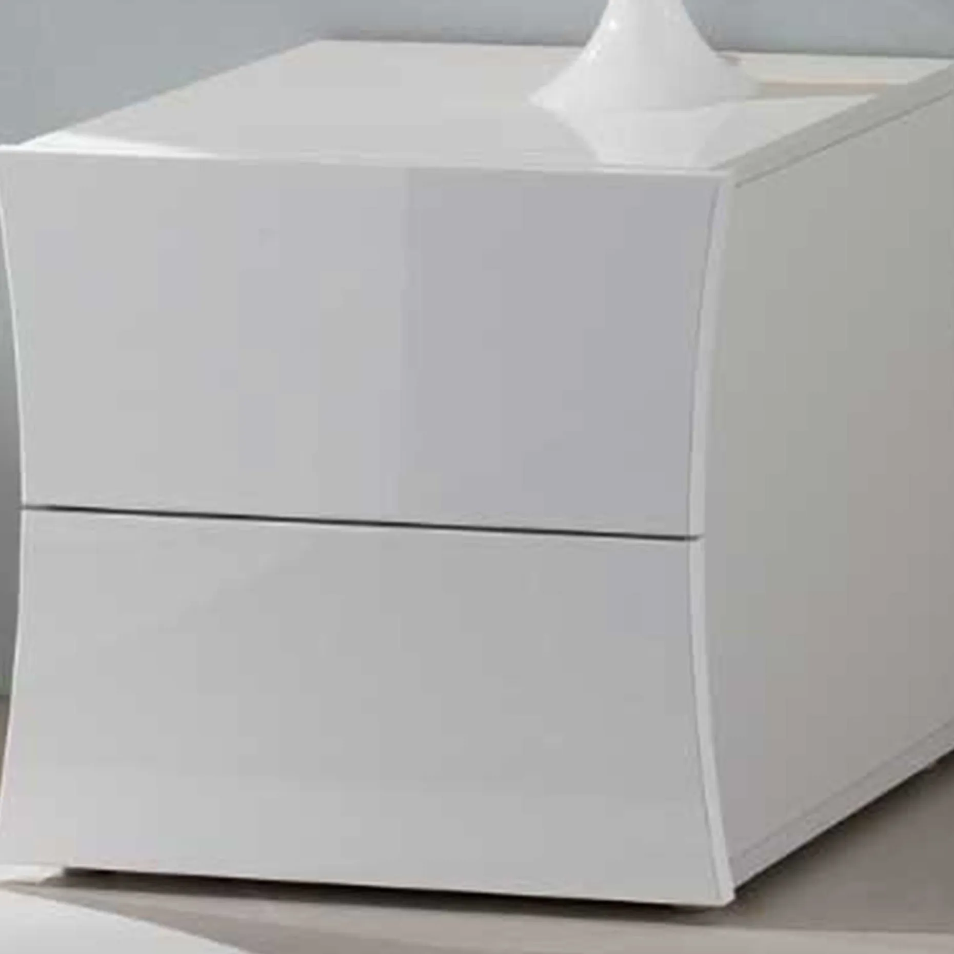 Nachttisch Fonte | 50 x 40 x 41,3 cm | High Gloss White