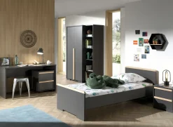 Nachttisch London softclose - anthrazit