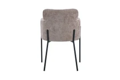 Rousseau Naomi Fabric Dining Chair Sand | Metallbeine | 83 x 60,5 x 60 cm