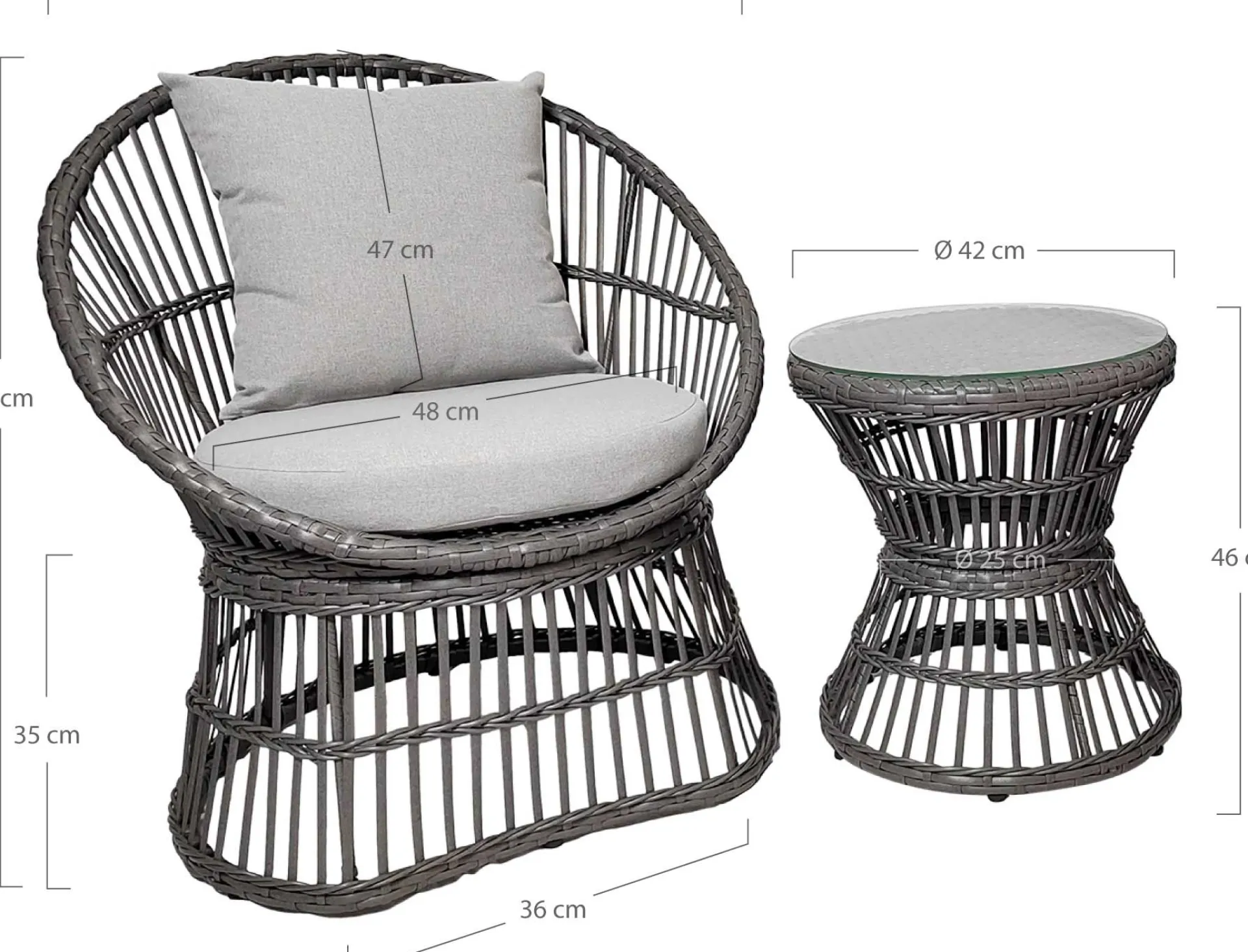 House Nordic Natal Lounge-Set - mit Kissen -