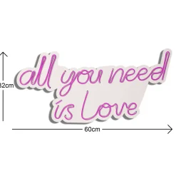 Emob Neon Graph Dekorative LED-Beleuchtung aus Kunststoff | | 32 x 60 x 2 cm