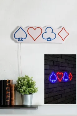 Emob Neon Graph Dekorative LED-Beleuchtung aus Kunststoff | Mehrfarbig | 57 x 17 x 2 cm