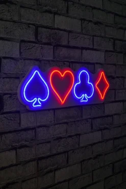 Emob Neon Graph Dekorative LED-Beleuchtung aus Kunststoff | Mehrfarbig | 57 x 17 x 2 cm