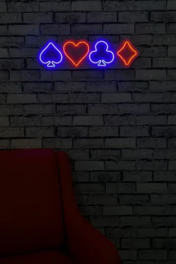 Emob Neon Graph Dekorative LED-Beleuchtung aus Kunststoff | Mehrfarbig | 57 x 17 x 2 cm