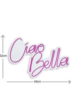 Emob Neon Graph Dekorative LED-Beleuchtung aus Kunststoff | | 32 x 45 x 2 cm