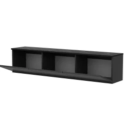Neon Illuminated TV-Ständer | 100 % MELAMIN | Anthrazit