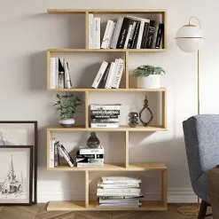 Nilüfer Bücherregal | 100 % MELAMIN | Eiche