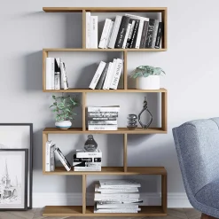 Nilüfer Bücherregal | 100 % MELAMIN | Walnuss