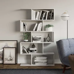 Nilüfer Bücherregal | 100 % MELAMIN | Weiß