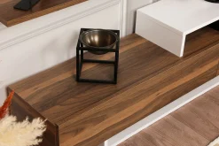 Nirvana TV-Möbel | 100 % MELAMIN | Weiß, Teak