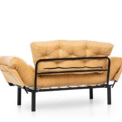 Emob Nitta 2-Sitzer-Schlafsofa | Metallrahmen | Senf