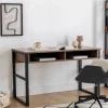 Emob Nove Schreibtisch | 100 % MELAMIN | Walnuss