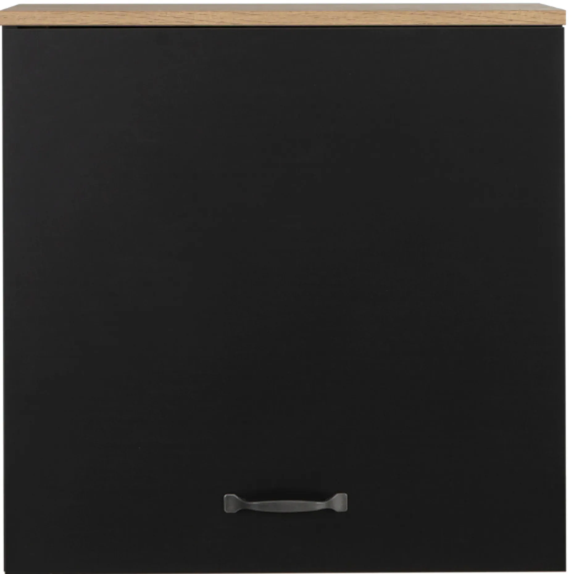 Oberschrank Manno 60cm mit 1 Tür - schwarz/eiche