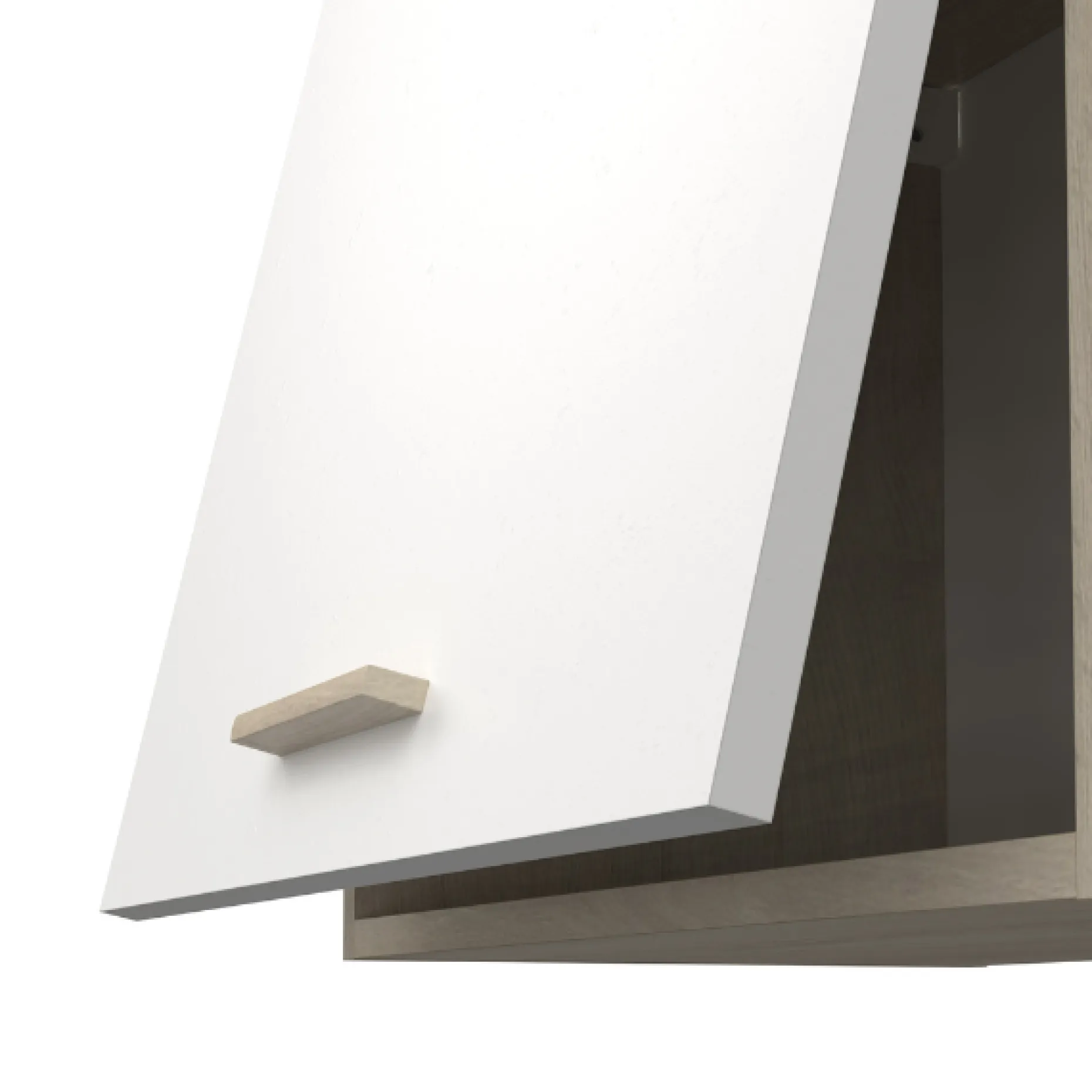 Oberschrank Romanie 60 cm 1 Flügeltür-Kronberg Eiche/Mattweiß