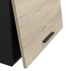 Oberschrank Romanie 60 cm 1 Flügeltür-Kronberg Eiche/Mattschwarz