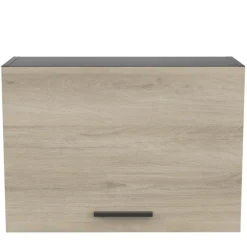 Oberschrank Romanie 60 cm 1 Flügeltür-Kronberg Eiche/Mattschwarz