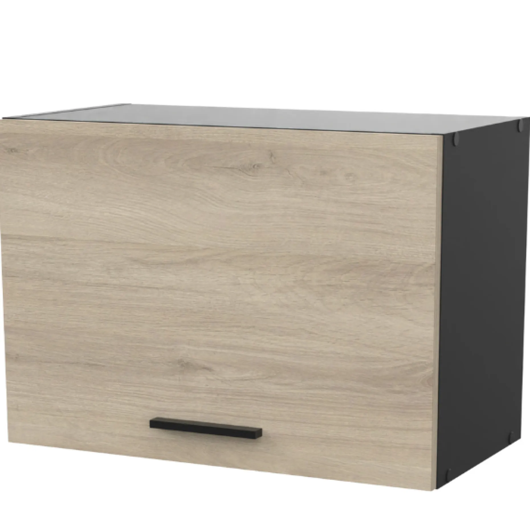 Oberschrank Romanie 60 cm 1 Flügeltür-Kronberg Eiche/Mattschwarz