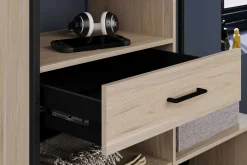 Offener Kleiderschrank Morisson - 120x44x200cm - Eiche Dekor
