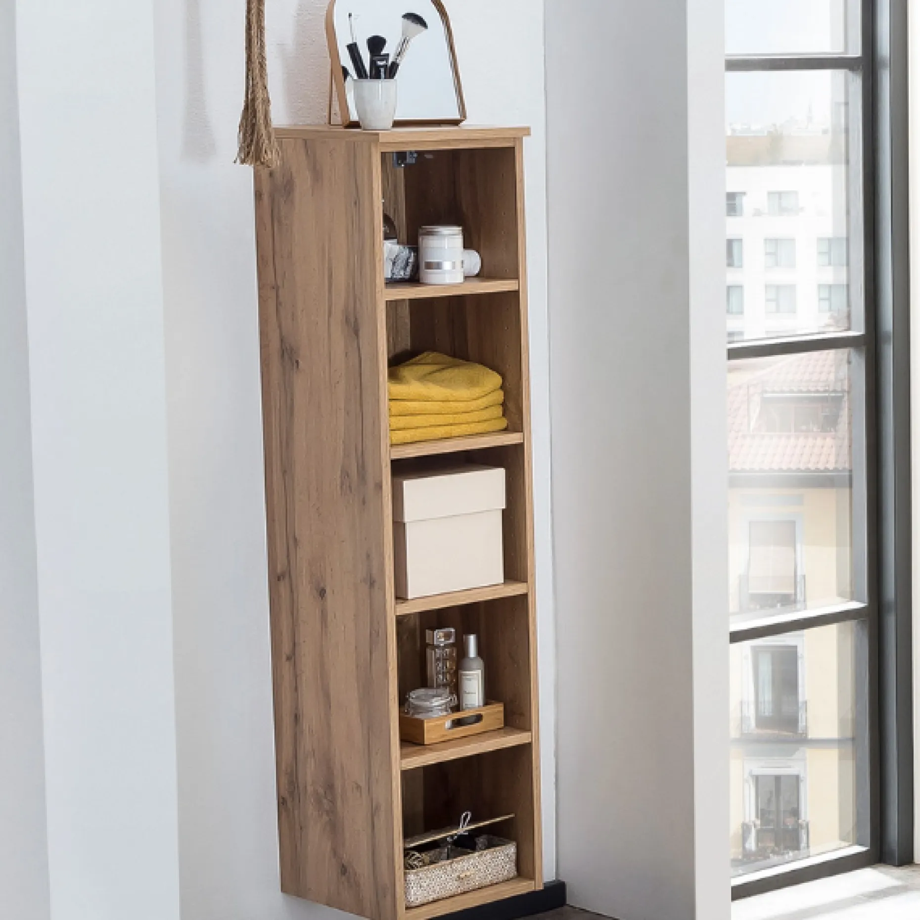 Offener Schrank Karan 30x35x130cm - Eiche